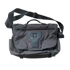 Tumi T For Tech Briefcase Messenger Laptop Bag‎ Crossbody Strap Black